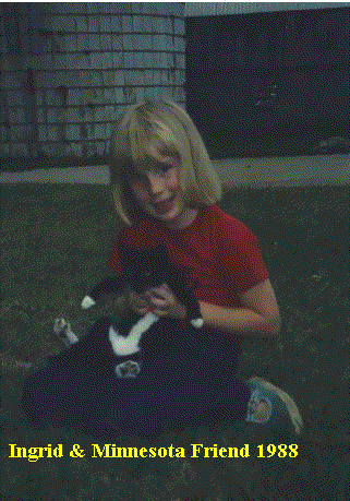Ingrid with Minnesota cat