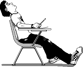 sleeping student